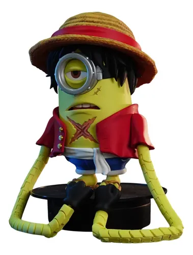 D_994873-MLB110968335107_042026-O.webp Boneco Minion Luffy One Piece Articulado 3d Premium 25cm